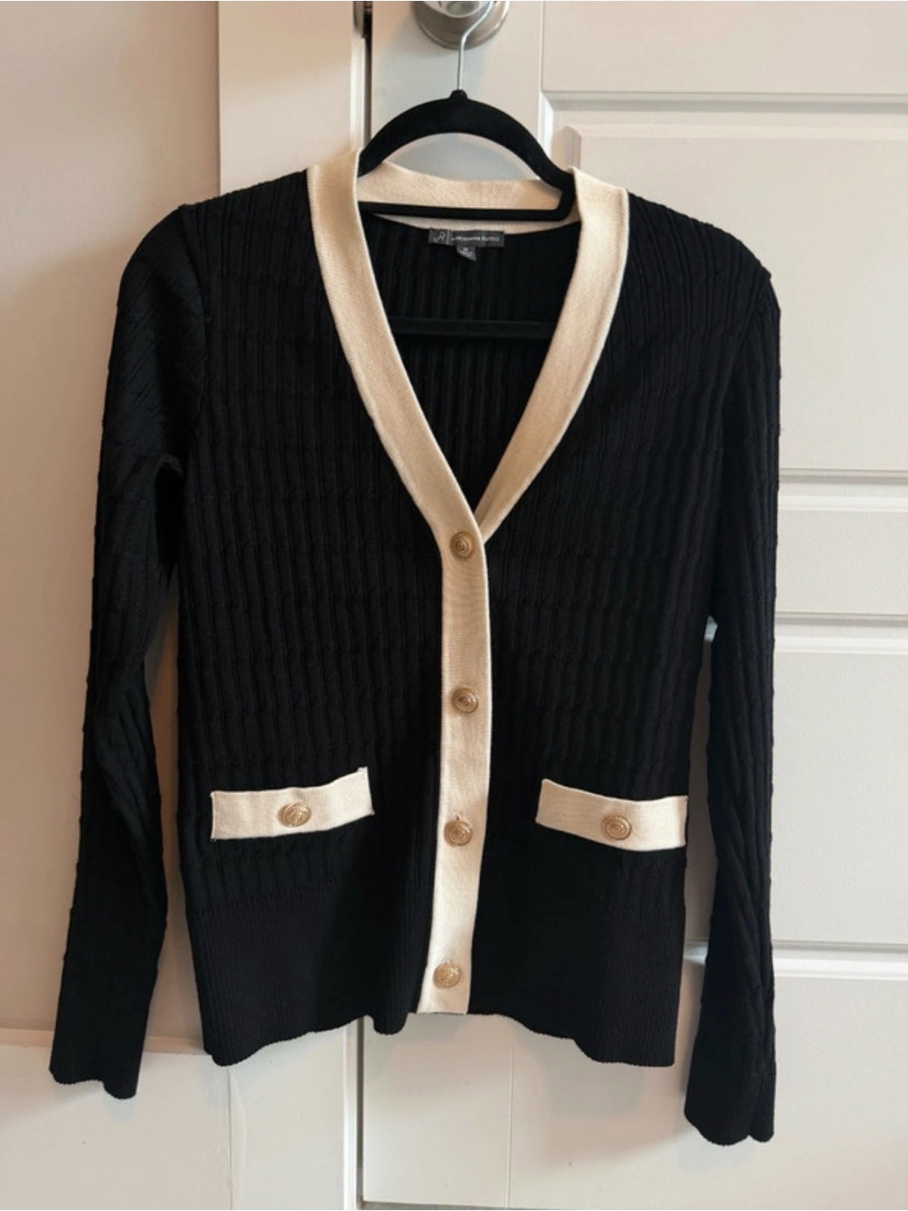 Adrianna Papell Textured Cardigan Women's Size M